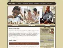 Tablet Screenshot of chesscorps.org